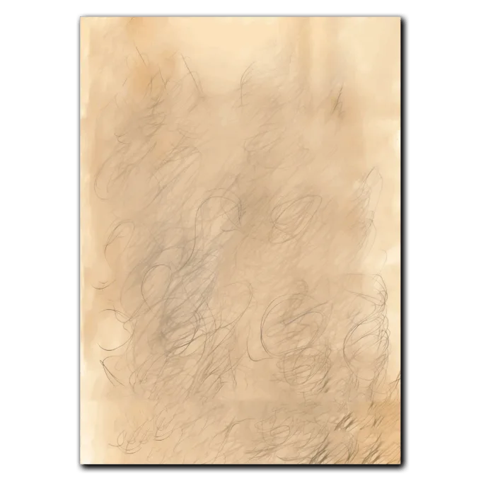 Fleeting Lines Plakat 21x30 Cm A4 Hvid Egetræ Fra Plakana