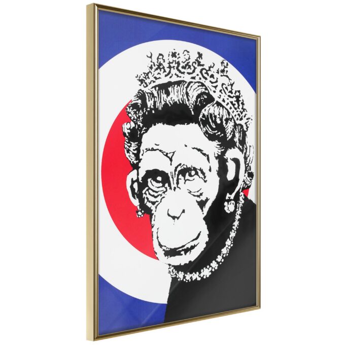 Plakat Queen Of Monkeys 40 X 60 Cm Guldramme Fra Boligcenter