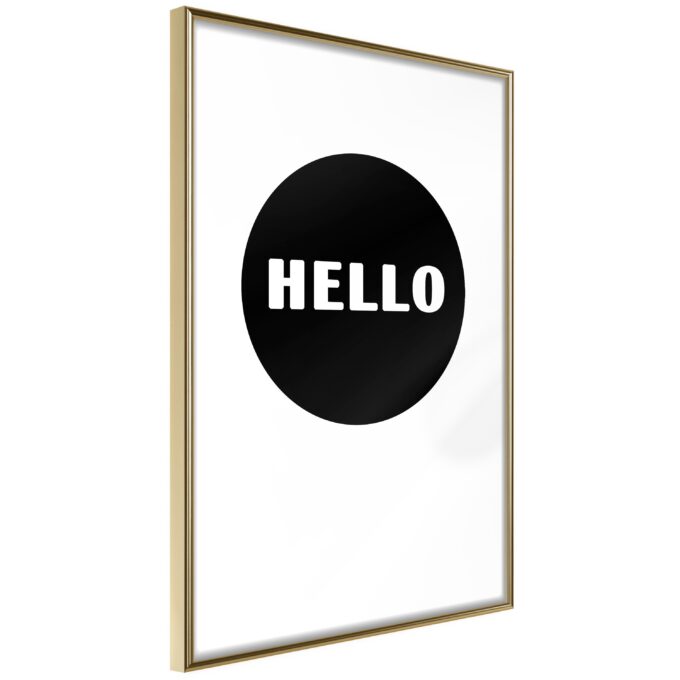 Plakat Good Morning Message 40 X 60 Cm Guldramme Fra Boligcenter