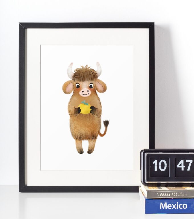 Yak Børneplakat Fra Just Karikatur