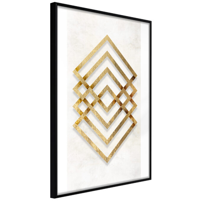 Artgeist Plakat Med Ramme Golden Inlay Guld Med Passepartout 40x60 Fra Artgeist