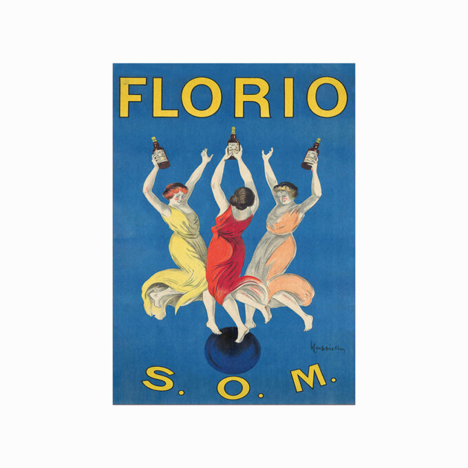 Vintage Plakat Florio Som Fra Designplakater