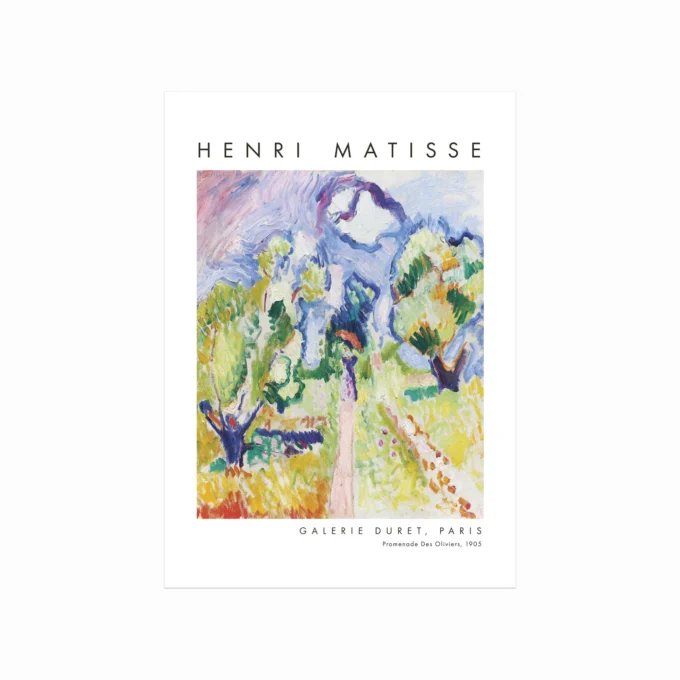 Henri Matisse Plakat Promenade Des Oliviers Fra Designplakater