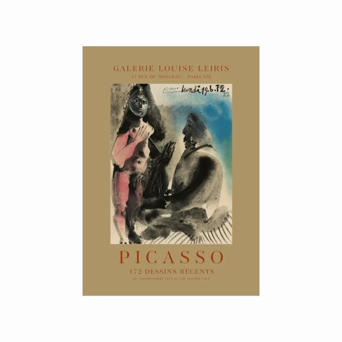Pablo Picasso Plakat Galerie Louise Leiris 02 Fra Designplakater