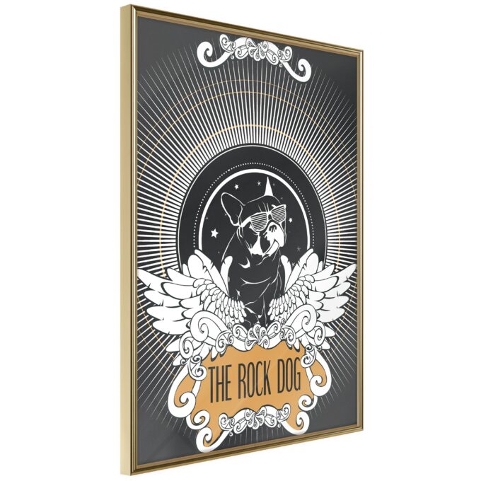Plakat The Rock Dog 40 X 60 Cm Guldramme Fra Boligcenter