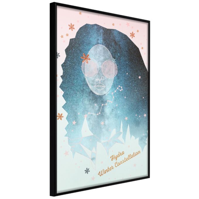 Plakat Hydra Winter Constellation 20 X 30 Cm Sort Ramme Fra Boligcenter