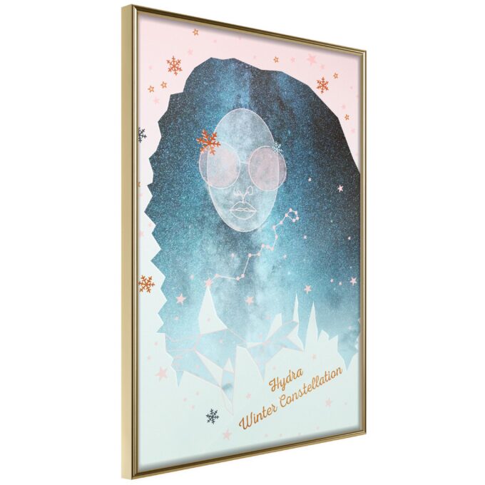 Plakat Hydra Winter Constellation 20 X 30 Cm Guldramme Fra Boligcenter