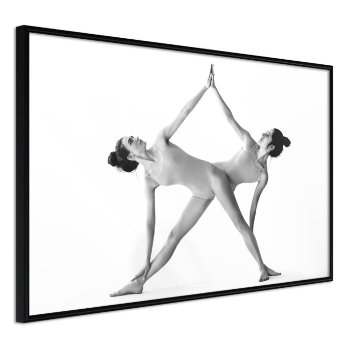 Plakat Yoga 60 X 40 Cm Sort Ramme Fra Boligcenter