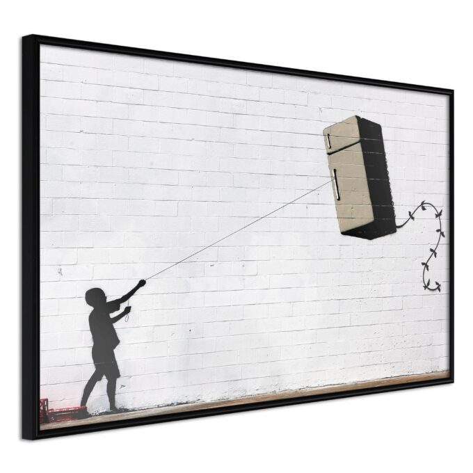 Plakat Flying Fridge 60 X 40 Cm Sort Ramme Fra Boligcenter