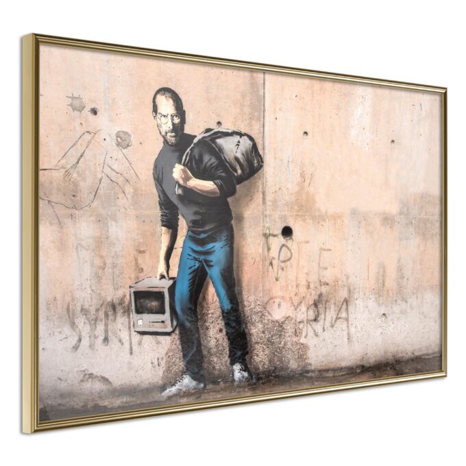 Plakat Steve 30 X 20 Cm Guldramme Fra Boligcenter