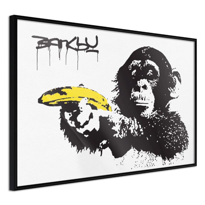 Plakat Banana Gun 90 X 60 Cm Sort Ramme Fra Boligcenter