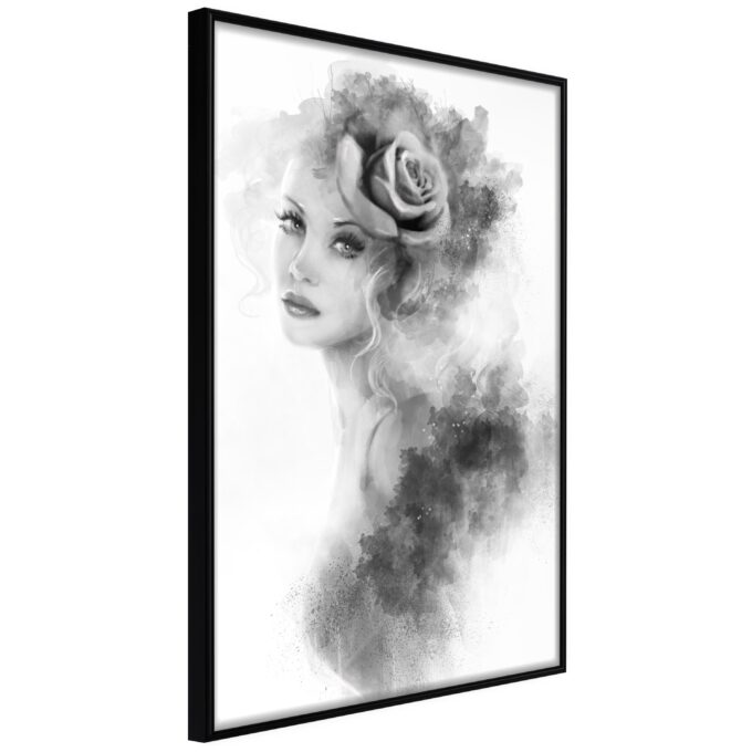 Plakat Watercolor Portrait 20 X 30 Cm Sort Ramme Fra Boligcenter