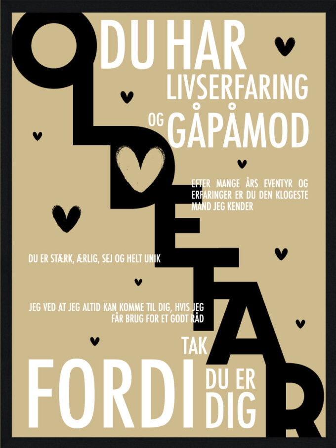 Oldefar Plakat Personlig Plakat Fra Postersbyus