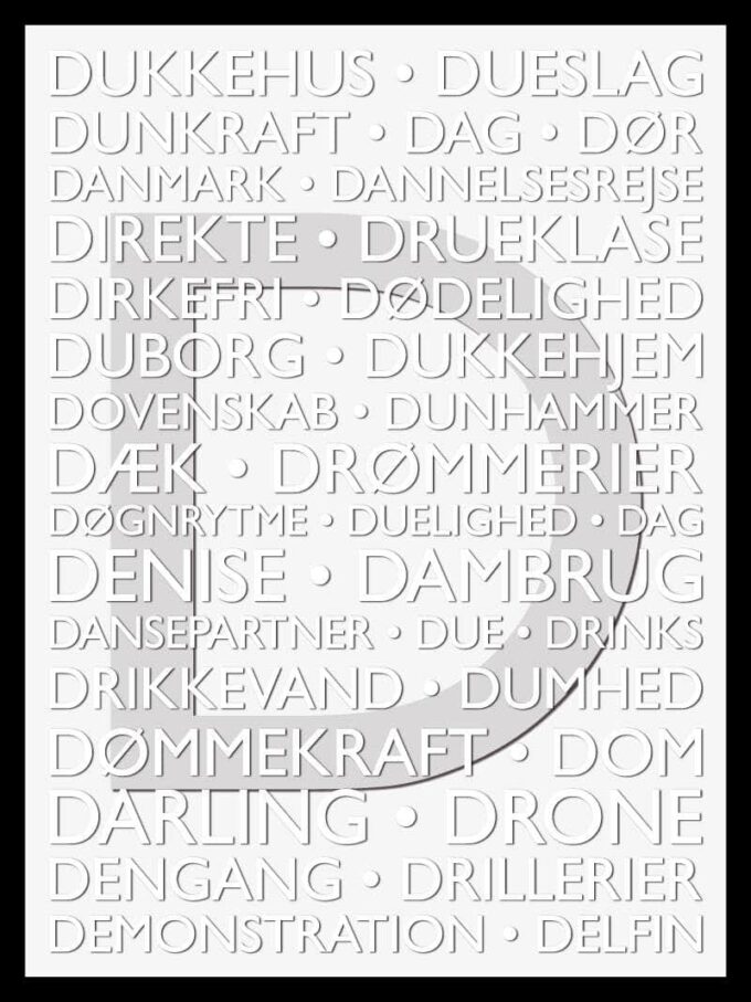 Alfabet Plakat D Fra Postersbyus