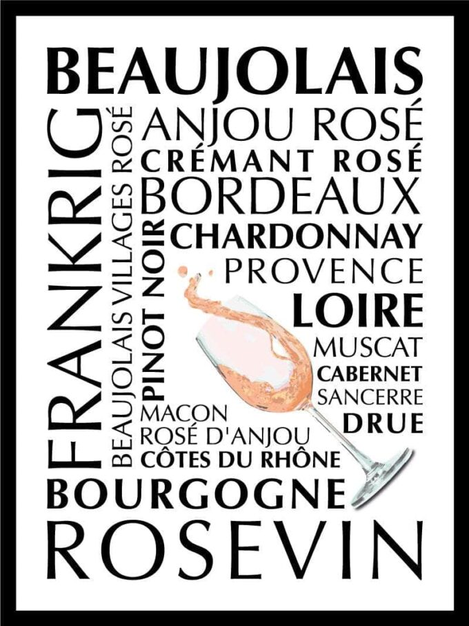Rosé Plakat Frankrig Fra Egly Design