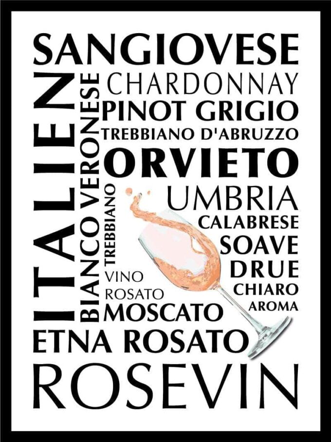 Rosé Plakat Italien Fra Egly Design