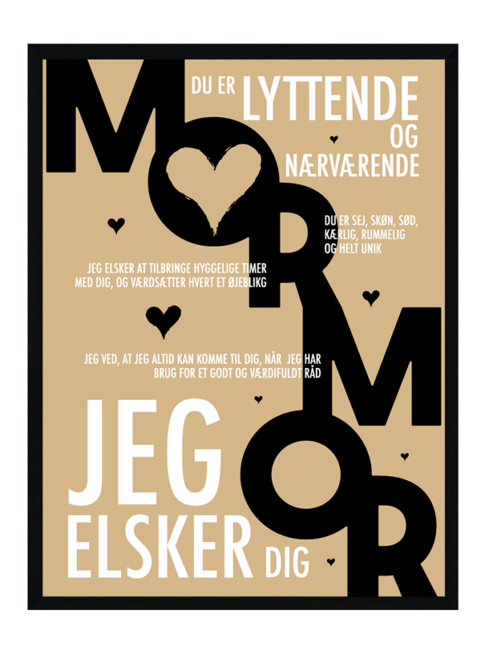 Mormor Plakat Personlig Plakat Fra Postersbyus