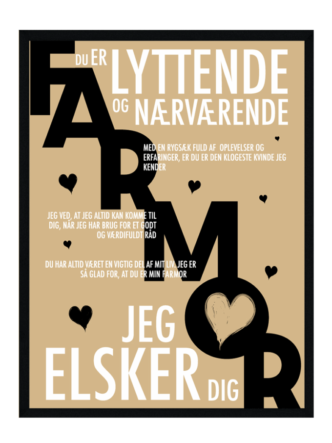 Farmor Plakat Personlig Plakat Fra Postersbyus