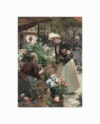 Antik Plakat  Flower Market