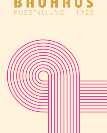 Bauhaus Plakat 21  Geometrisk Retroform