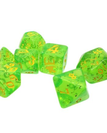 Dice Terninges 195 166     Terninger Munchkin Polyhedral Green With Yellow  Steve Jackson Games