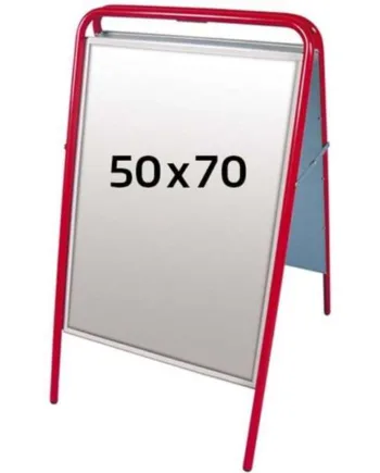 Expo Sign Gadeskilt  50   70 Cm  Rød