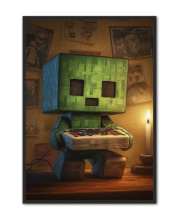 Gamer Plakat 427 Retro Creeper Gamer
