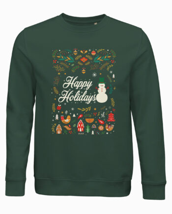 Happy Holidays  Jule Sweatshirt  Unisex