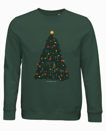 Juletræ  Jule Sweatshirt Med Dansk Tekst  Unisex