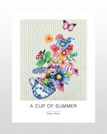 Kunstplakat   Quot   Cup Of Summer Quot  30   40 Cm