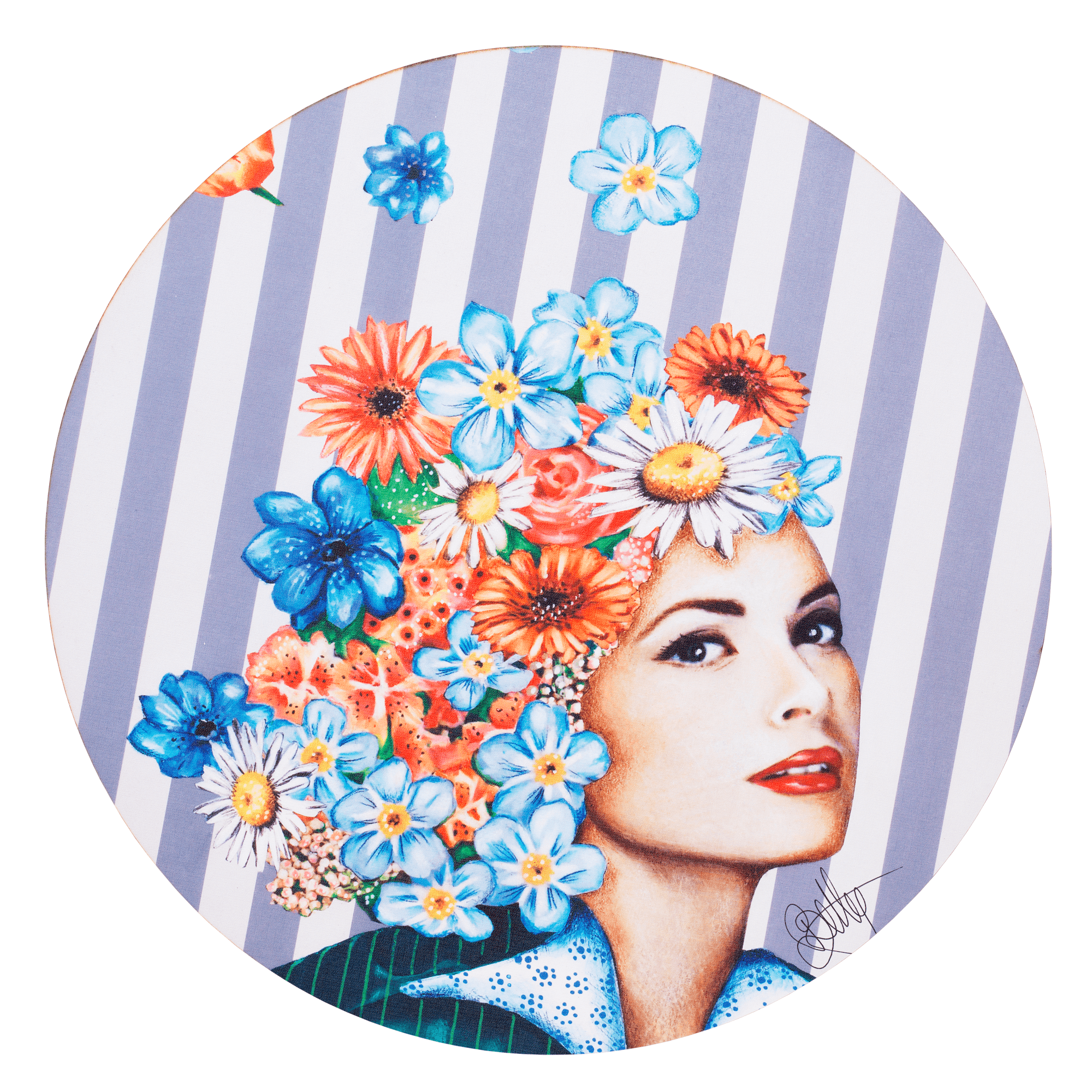 Kunsttryk På Kanvas   60 Cm   Quot Flowers On My Mind Quot