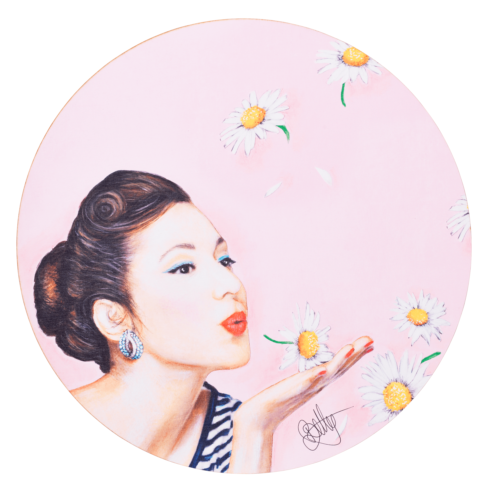 Kunsttryk På Kanvas   60 Cm    Quot Miss Daisy Quot