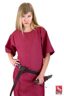Ready For Battle Tunic Dark Red  -small Live Rollespil