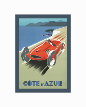Retro Plakat  Côte   Azur
