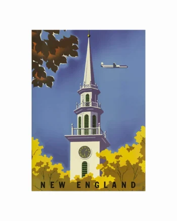 Retro Plakat  New England