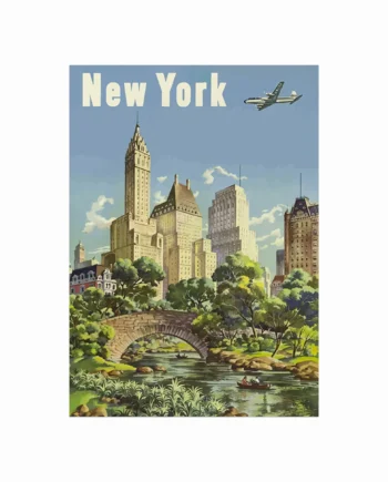 Retro Plakat  New York