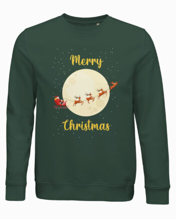 Santas Sleigh Ride  Jule Sweatshirt  Unisex